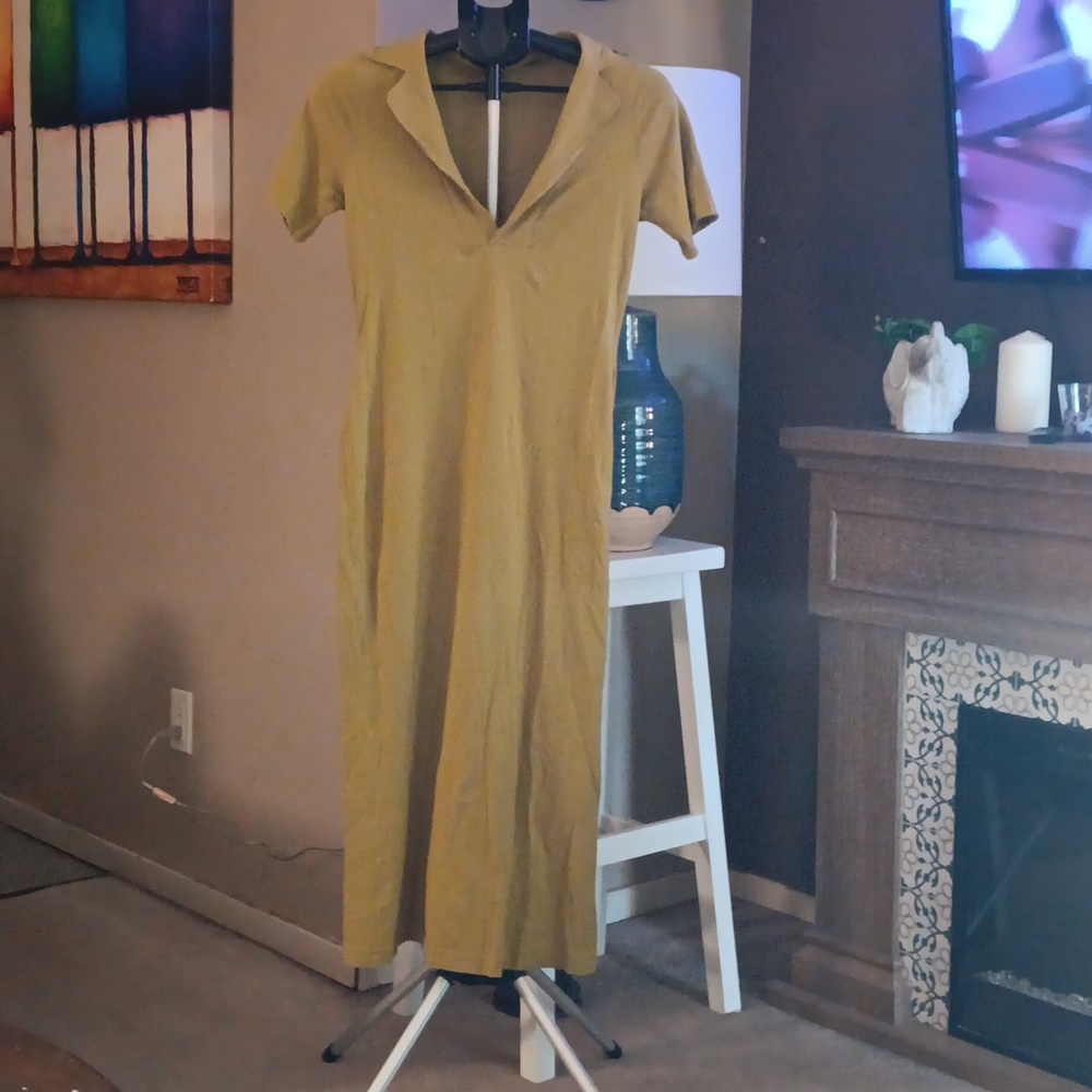 Free People Olive Midi Dress